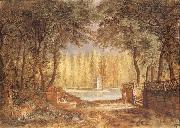 Salomon Gessner Landscahaft with grave time oil painting